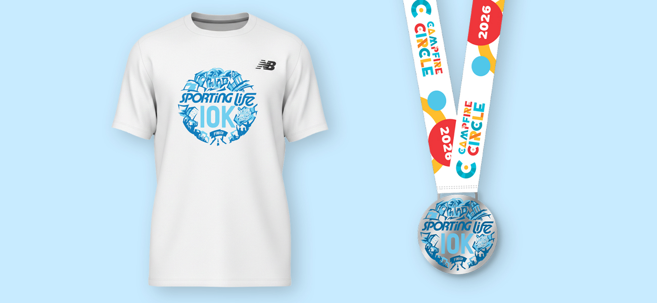 Sporting Life 10K 2026 Runner Shirt & Finisher Medal Sporting Life 10K 2026 Runner Shirt & Finisher Medal